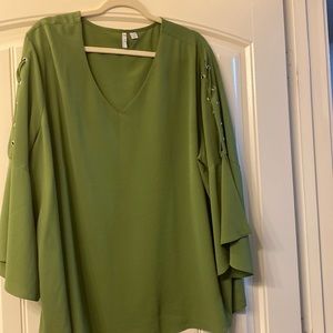 Green blouse